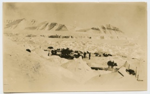 Image: Snow village and Clements Markham glacier